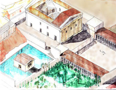 Artistic rendering of the water system