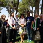 A group of SCHEP Scholars with H.R.H Princess Sumaya Bint Hassan (center) at ICHAJ 13. Photo by Dr. Barbara A. Porter.