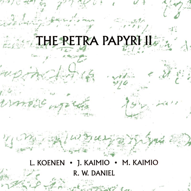 The Petra Papyri, Volume II