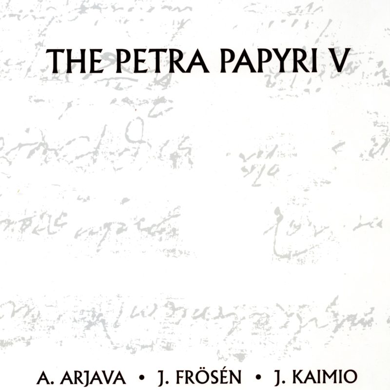 The Petra Papyri, Volume V