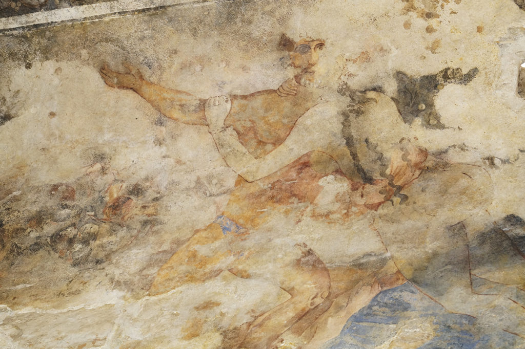 Painting from Qusayr Amra (west aisle)